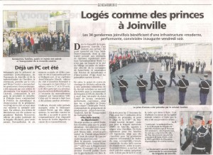Inauguration de la brigade de Joinville